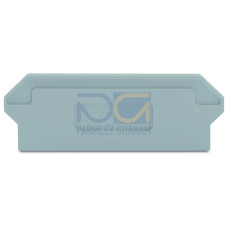 Separator plate, 2 mm thick, oversized, gray