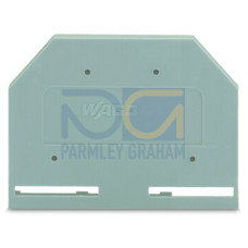 End and intermediate plate, 3 mm thick, gray