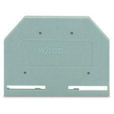 End and intermediate plate, 3 mm thick, gray