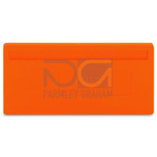 Separator plate, 2 mm thick, oversized, orange