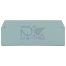 End and intermediate plate, 2 mm thick, gray