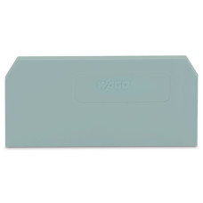 End and intermediate plate, 2 mm thick, gray