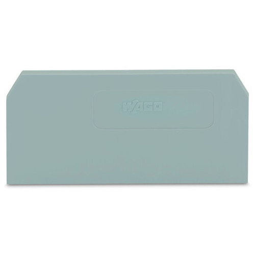 End and intermediate plate, 2 mm thick, gray