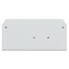 End and intermediate plate, 2 mm thick, light gray