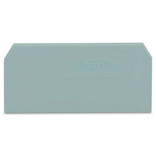 End and intermediate plate, 2.5 mm thick, gray