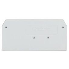 End and intermediate plate, 2.5 mm thick, light gray