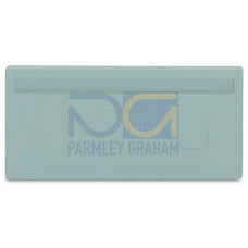 Separator plate, 2 mm thick, oversized, gray