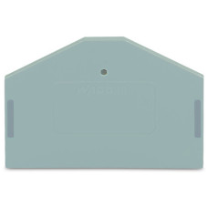 End and intermediate plate, 2.5 mm thick, gray