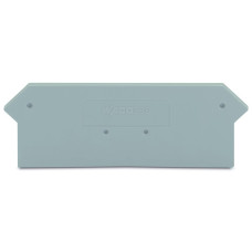 End and intermediate plate, 2.5 mm thick, gray