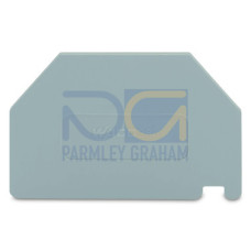 Separator plate, 2 mm thick, oversized, gray