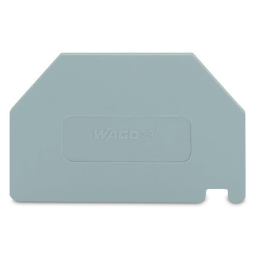 Separator plate, 2 mm thick, oversized, gray