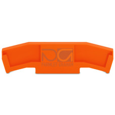 End and intermediate plate, 5 mm thick, orange