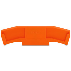 End and intermediate plate, 5 mm thick, orange