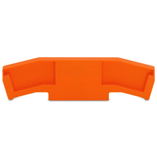 End and intermediate plate, 5 mm thick, orange