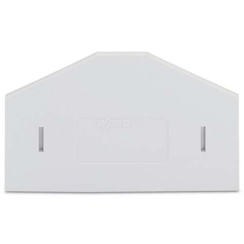 Separator plate, 2.5 mm thick, oversized, light gray