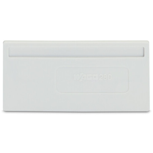 Separator plate, 2 mm thick, oversized, light gray