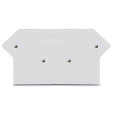 End and intermediate plate, 2.5 mm thick, light gray