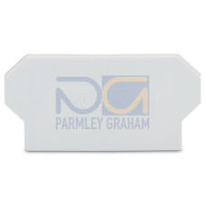 Separator plate, 2 mm thick, oversized, light gray