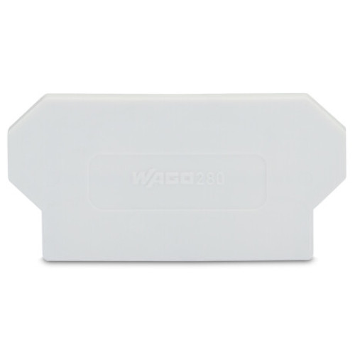 Separator plate, 2 mm thick, oversized, light gray