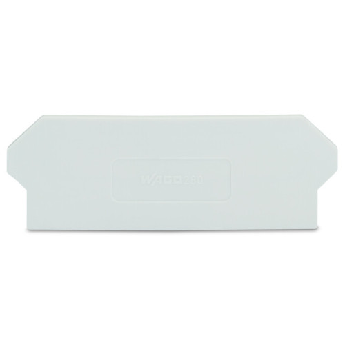 Separator plate, 2 mm thick, oversized, light gray
