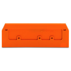 End and intermediate plate, 2.5 mm thick, orange