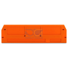 End and intermediate plate, 2.5 mm thick, orange