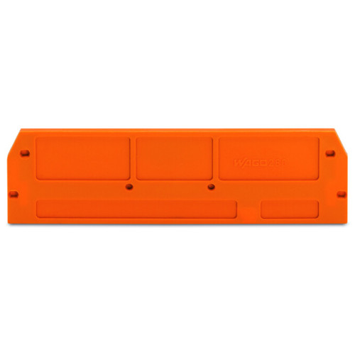 End and intermediate plate, 2.5 mm thick, orange