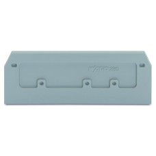 End and intermediate plate, 2.5 mm thick, gray