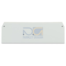 End and intermediate plate, 2 mm thick, light gray