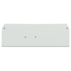 End and intermediate plate, 2 mm thick, light gray