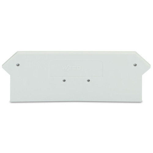 End and intermediate plate, 2 mm thick, light gray