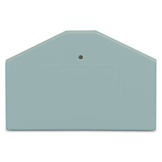 End and intermediate plate, 2.5 mm thick, gray