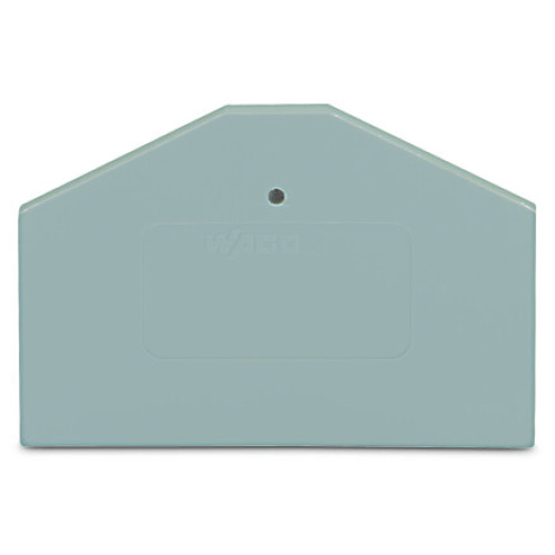 End and intermediate plate, 2.5 mm thick, gray