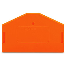 End and intermediate plate, 2.5 mm thick, orange