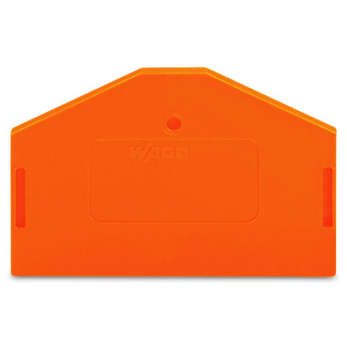 End and intermediate plate, 2.5 mm thick, orange