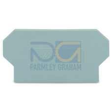 Separator plate, 2 mm thick, oversized, gray