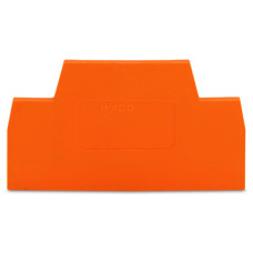 End and intermediate plate, 2.5 mm thick, orange