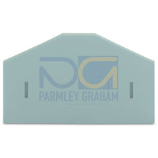 Separator plate, 2 mm thick, oversized, gray