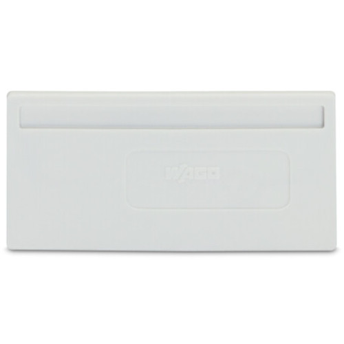 Separator plate, 2 mm thick, oversized, light gray