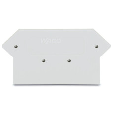 End and intermediate plate, 3 mm thick, light gray