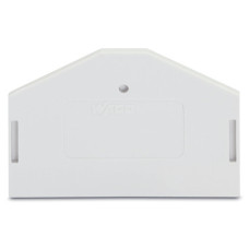 End and intermediate plate, 2.5 mm thick, light gray