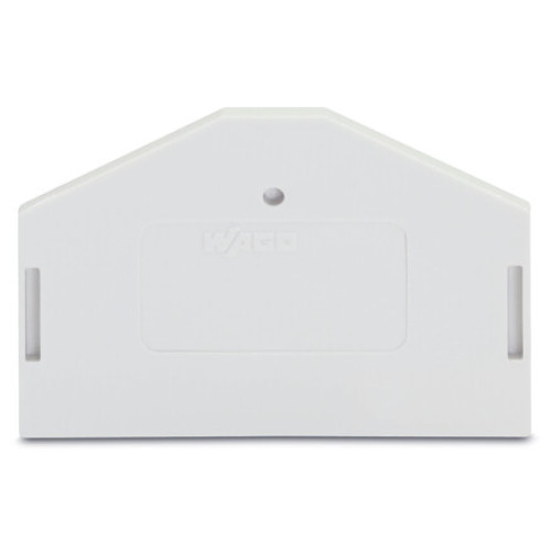 End and intermediate plate, 2.5 mm thick, light gray