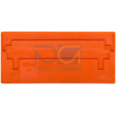 Separator plate, 2 mm thick, oversized, orange
