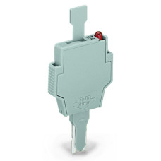 Fuse Plug With Pull-Tab, For Miniature Metric Fuses With Led Indicator Gray
