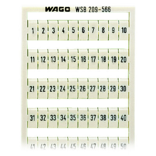 WSB marking card, as card, MARKED, white