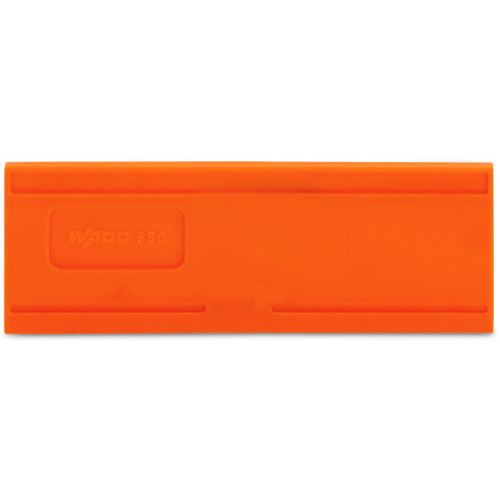 Separator plate, 2 mm thick, oversized, orange