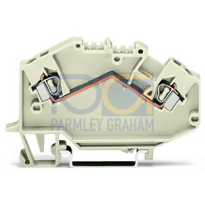 2-conductor through terminal block, 2.5 mm&sup2;, suitable for Ex e II applications, light gray