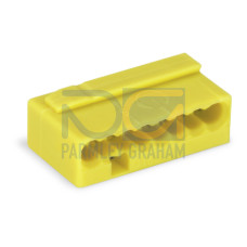 Micro Push Wire Connector, 8-Conductor Terminal Block Yellow