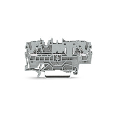 2-Conductor Carrier Terminal Block, Gray