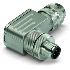 Accessories, M12 plug, right angle, 4-pole
